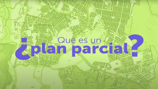 Gráfico con la pregunta, ¿Qué es un Plan Parcial?