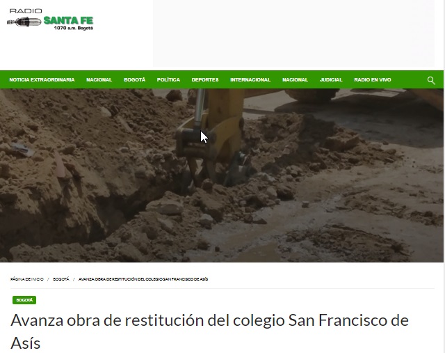 Avanza obra de restitución del colegio San Francisco de Asís