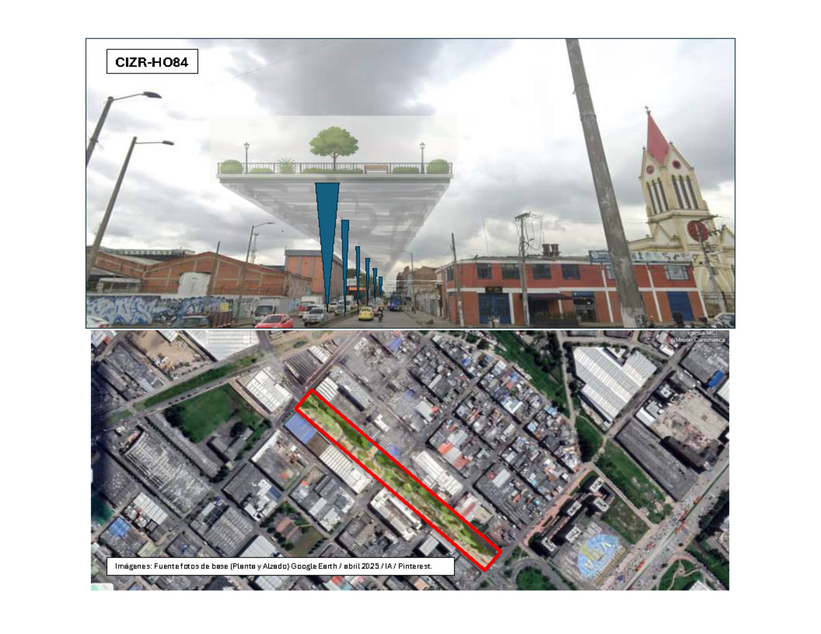 Espacio Público Elevado, terraza urbana (EPE)