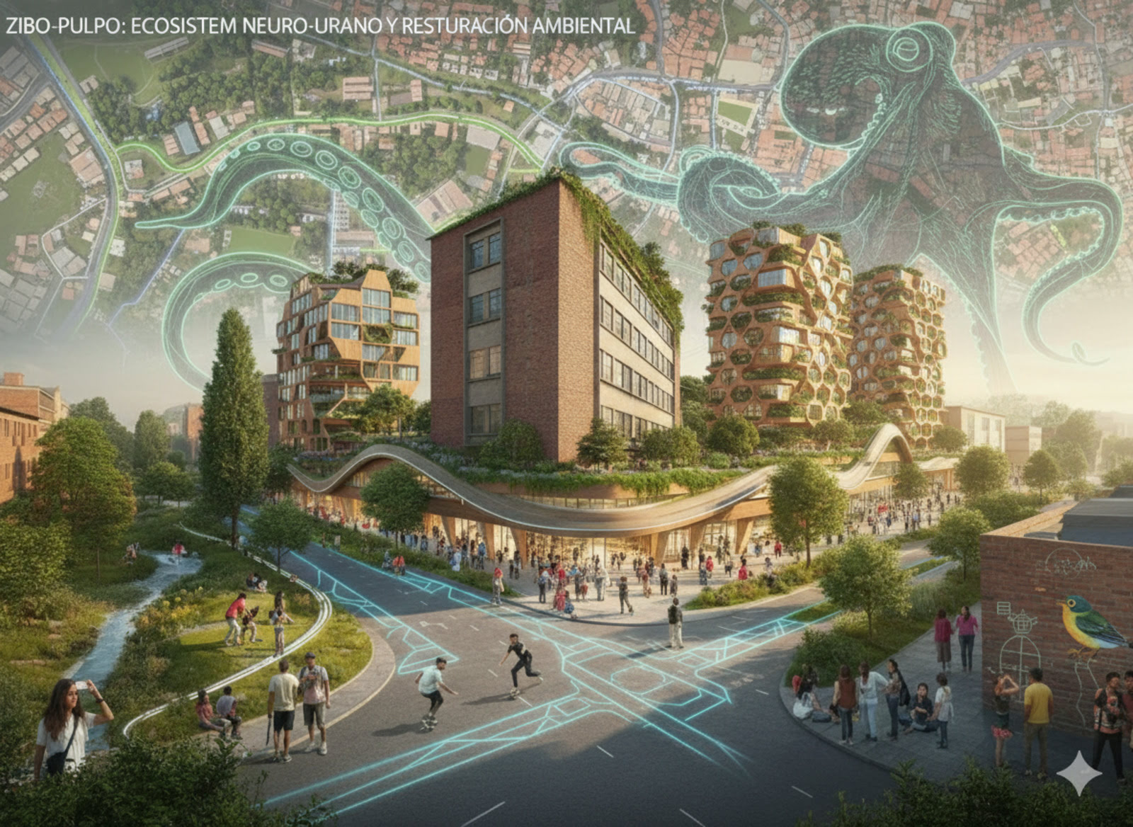 ZIBo- Pulpo: Ecosistema  neuro-urbano y restauracion ambiental