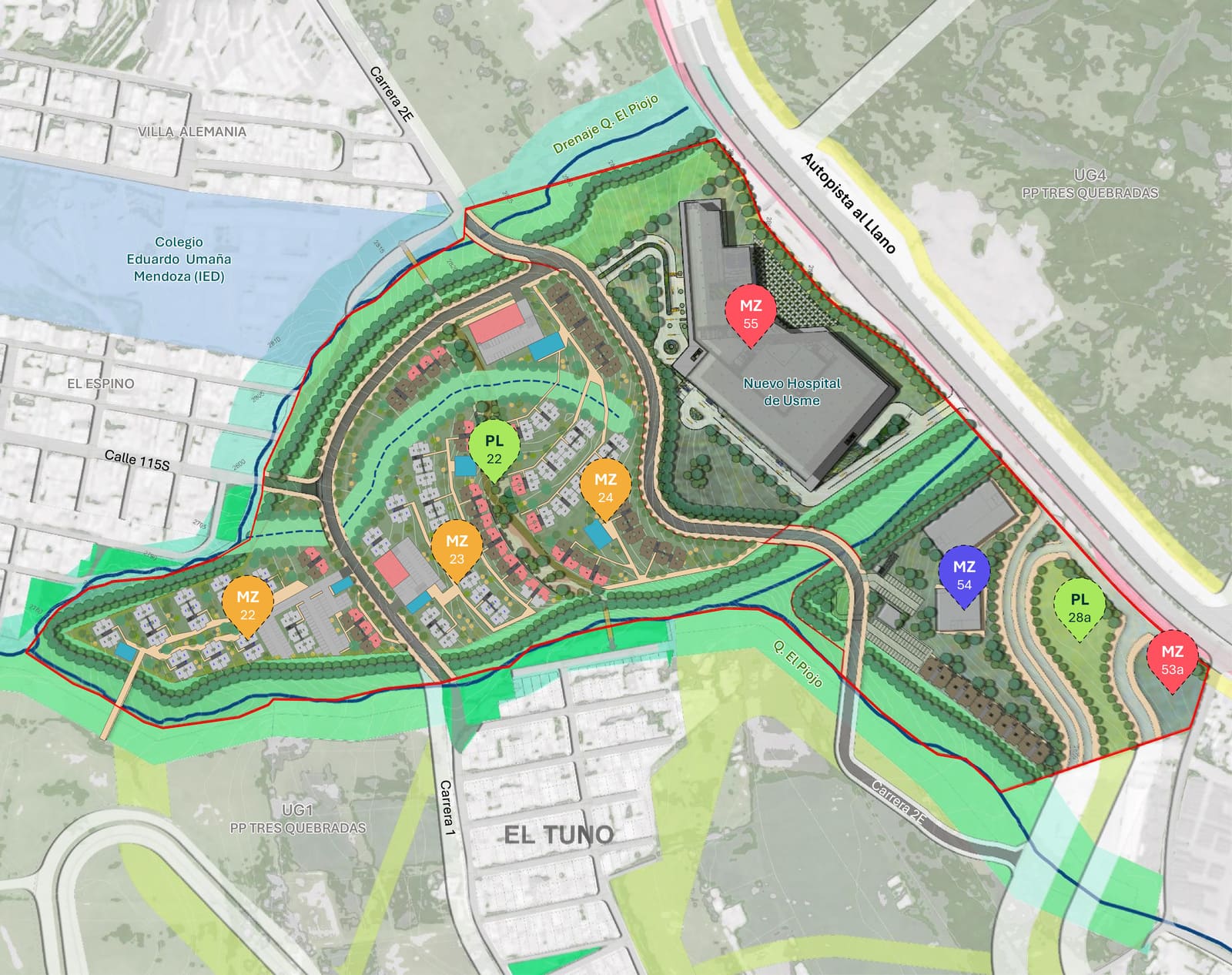 Se amplía plazo para participar en la subasta del segundo lote del Plan Parcial Tres Quebradas en Usme